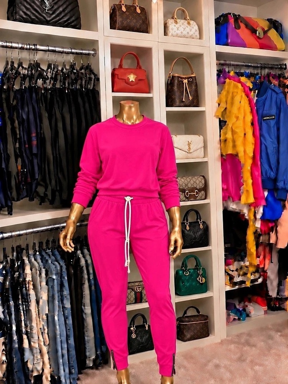 Chic Pink Lounge Set